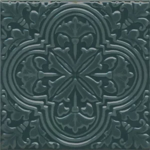 Декоративный элемент Kerama Marazzi Фес KMD3STA003BN Зелёный Тёмный глянцевый 15x15