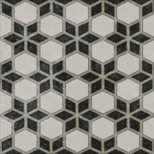 Декоративный элемент Kerama Marazzi Фреджио 4 черно-белый VT/A297/SG1544N 20x20 матовый