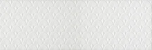 Плитка Kerama Marazzi Гарса структура белый матовый обрезной 12154R 25x75 структурированная