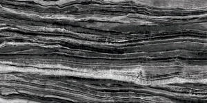 Керамогранит Kerama Marazzi Гемма черно-белый обрезной SG090500R6 160x320 матовый