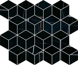 Мозаика Kerama Marazzi Греппи Черный T017/14026 37,5x45 глянцевая