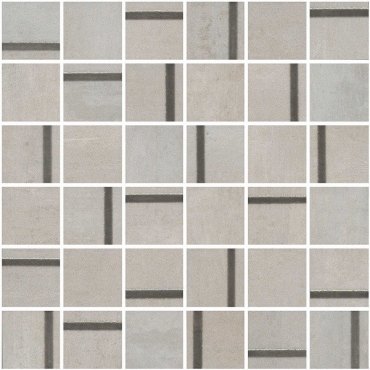 Декоративный элемент Kerama Marazzi Гварди 1 мозаичный серый светлый матовый обрезной MM13130 30x30 матовый
