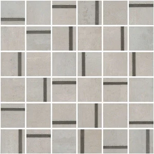 Декоративный элемент Kerama Marazzi Гварди 1 мозаичный серый светлый матовый обрезной MM13130 30x30 матовый