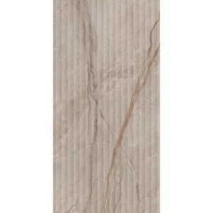 Плитка Kerama Marazzi Ифран бежевый светлый глянцевая структура обрезной KM6012B0240R 60x119,5