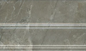 Kerama Marazzi Кантата плинтус серый глянцевый FMB034 15x25 глянцевый