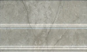 Kerama Marazzi Кантата плинтус серый светлый глянцевый FMB033 15x25 глянцевый
