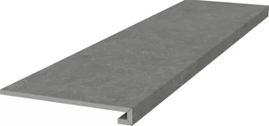 Ступень Kerama Marazzi Касабланка KM6012G0161RGCF Фронтальная Клееная HP Серый Тёмный матовая Обрезной 33x119,5
