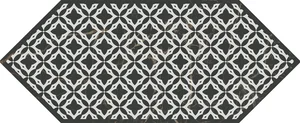Декоративный элемент Kerama Marazzi Келуш 1 черно-белый HGD/A480/35006 14x34 глянцевый