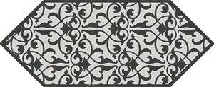 Декоративный элемент Kerama Marazzi Келуш 2 черно-белый HGD/A481/35006 14x34 глянцевый