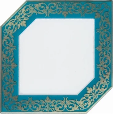 Kerama Marazzi Декор Клемансо бирюзовый HGD/C250/18000 15x15 глянцевый