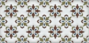 Бордюр Kerama Marazzi Декор Клемансо орнамент STG/B619/16000 7,4x15 глянцевый