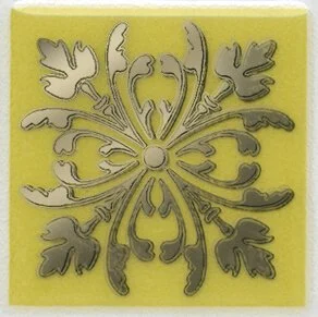 Kerama Marazzi Вставка Клемансо оливковый HGD/B252/5246 4,9x4,9 глянцевая