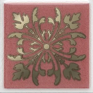 Kerama Marazzi Вставка Клемансо розовый HGD/C252/5246 4,9x4,9 глянцевая