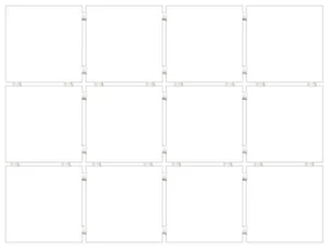 Керамогранит Kerama Marazzi Конфетти 1146H Белый Блестящий из 12 частей 29,8x39,8 глянцевый