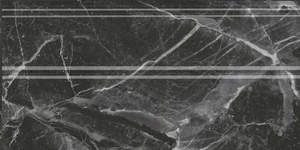Kerama Marazzi Плинтус Коррер чёрный глянцевый обрезной FMA034R 15x30 глянцевый