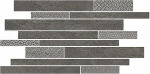 Мозаика Kerama Marazzi Ламелла Серый Темный SBM011/SG4585 25x50,2 матовая