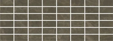 Мозаика Kerama Marazzi Лирия Декор Коричневый Мозаичный MM15139 15x40 глянцевая