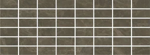 Мозаика Kerama Marazzi Лирия Декор Коричневый Мозаичный MM15139 15x40 глянцевая