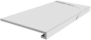 Kerama Marazzi Ступень клееная Монте Тиберио белый матовый SG849990R/GCF 33x80 матовая
