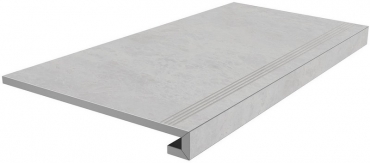 Kerama Marazzi Ступень клееная Монте Тиберио серый лаппатированный SG850292R/GCF 33x80 лаппатированная
