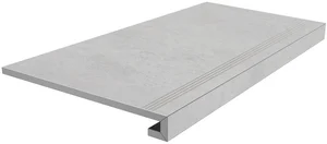 Kerama Marazzi Ступень клееная Монте Тиберио серый лаппатированный SG850292R/GCF 33x80 лаппатированная