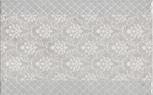 Kerama Marazzi Мотиво декор серый светлый глянцевый AZ/A053/6424 25x40 глянцевый