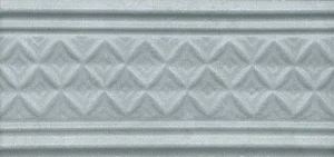 Kerama Marazzi Бордюр Пикарди структура голубой LAA004 6,7x15 матовый