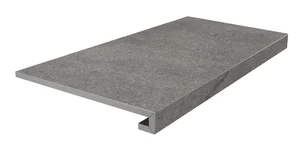 Ступень Kerama Marazzi Портленд KM8080G0051RGCF Фронтальная Клееная Серый Тёмный матовая Обрезной 33x80