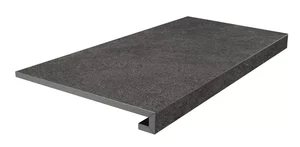 Ступень Kerama Marazzi Портленд KM8080G0061RGCF Фронтальная Клееная Антрацит матовая Обрезной 33x80