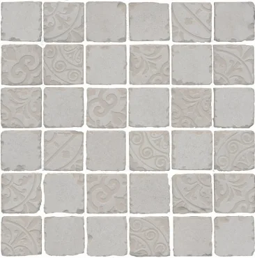 Мозаика Kerama Marazzi Декор Про Фьюче серый светлый мозаичный SBM005/DD640320 30x30 матовая