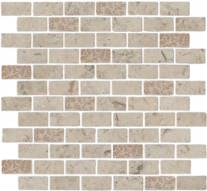 Kerama Marazzi Про Лаймстоун Антика Декор 2 Мозаичный Бежевый Матовый MBD014 30x32 матовый