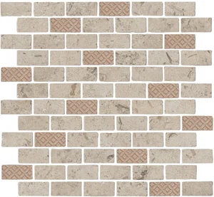 Kerama Marazzi Про Лаймстоун Антика Декор 3 Мозаичный Бежевый Матовый MBD015 30x32 матовый