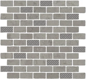 Kerama Marazzi Про Лаймстоун Антика Декор 3 Мозаичный Серый Матовый MBD011 30x32 матовый