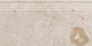 Kerama Marazzi Cтупень Про Лаймстоун бежевый темный натуральный обрезной DD205400R/GR 30x60 матовая