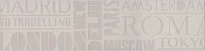 Kerama Marazzi Декор Про Матрикс белый шрифты SBD007/DD3186 15x60 матовый