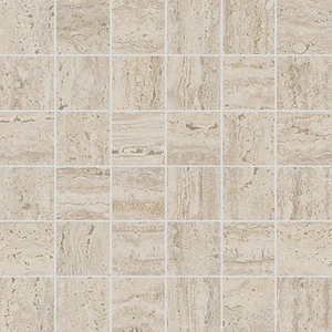 Декоративный элемент Kerama Marazzi Про Травертин KMD2MSA008GR Мозаичный бежевый светлый матовый обрезной 30x30