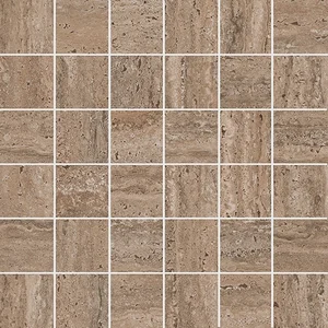 Декоративный элемент Kerama Marazzi Про Травертин KMD2MSA019GR Мозаичный коричневый светлый матовый обрезной 30x30