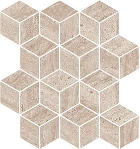 Декоративный элемент Kerama Marazzi Про Травертин KMD2MSM016BR Мозаичный бежевый матовый обрезной 34,5x37
