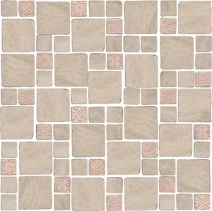 Мозаика Kerama Marazzi Риальто Антика Декор 4 Мозаичный Бежевый Матовый MBD008 30x30 матовая