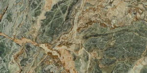 Kerama Marazzi Риальто Нобиле Панно 1 Зеленый Лаппатированный Обрезной SG593502RA/D 119,5x238,5 лаппатированное
