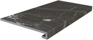 Kerama Marazzi Ступень клееная Риальто чёрный матовый SG850790R/GCF 33x80 матовая
