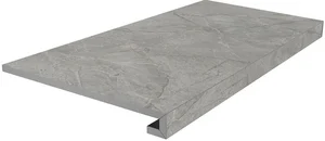Kerama Marazzi Ступень клееная Риальто дымчатый матовый SG850490R/GCF 33x80 матовая