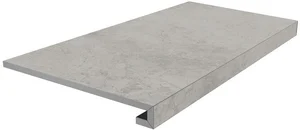 Kerama Marazzi Ступень клееная Риальто серый светлый матовый SG850390R/GCF 33x80 матовая