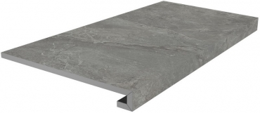Kerama Marazzi Ступень клееная Риальто серый тёмный матовый SG850890R/GCF 33x80 матовая