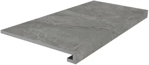 Kerama Marazzi Ступень клееная Риальто серый тёмный матовый SG850890R/GCF 33x80 матовая