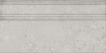 Kerama Marazzi Риккарди плинтус серый светлый матовый FME015R 20x40 матовый