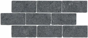 Бордюр Kerama Marazzi Роверелла BR021 Серый темный мозаичный 14,7x34,5 матовый