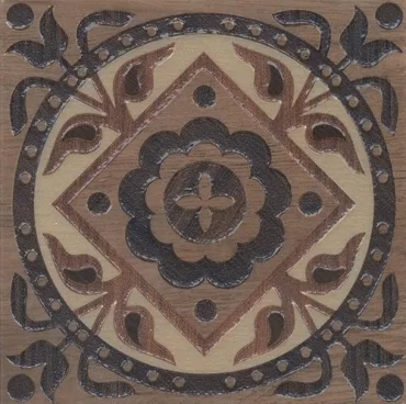 Kerama Marazzi Вставка Фратте (Сальветти) беж лаппатированный HGD/A28/TU0031L 20x20 лаппатированная