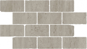 Бордюр Kerama Marazzi Сан-Марко мозаичный серый матовый обрезной BR033 26,5x46,5 матовый