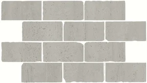 Бордюр Kerama Marazzi Сан-Марко мозаичный серый светлый матовый обрезной BR032 26,5x46,5 матовый
